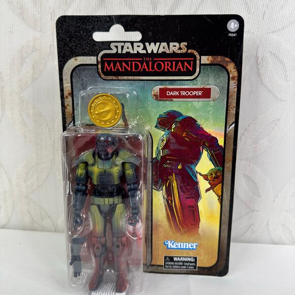 Star Wars Mandalorian Black Series Credit Collection Retro Cardback Dark Trooper - Picture 6 of 6